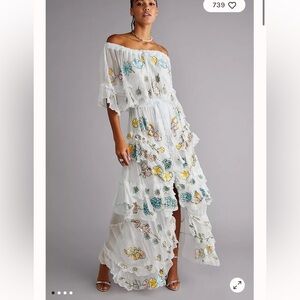 Sweet Pea Tambourine Maxi Dress in Viscose-chiffon